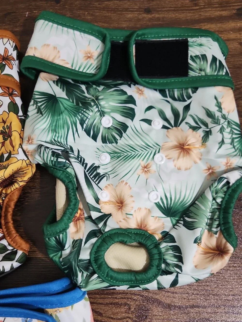 Floral Set of Reusable Dog Diapers